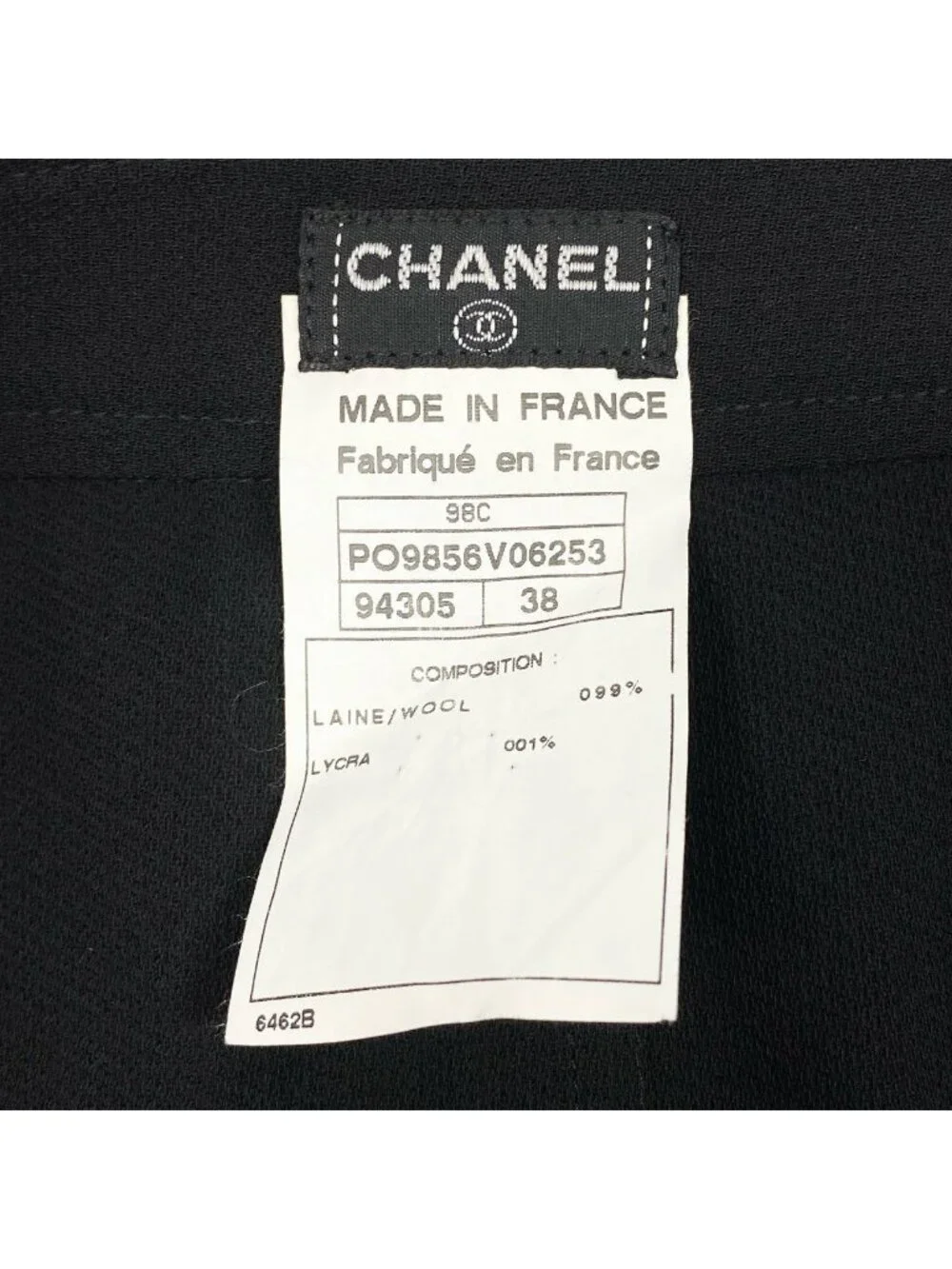 Chanel Style Up Jacket Pants Set 36 Black